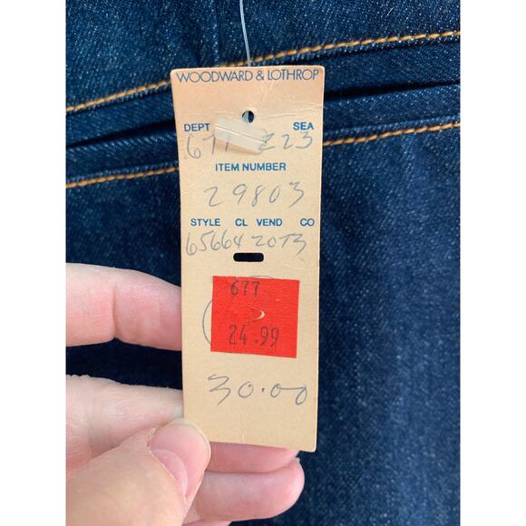 VTG NWT Brittania Super High Rise Ballon Leg Indigo Denim Mom Jeans Size 12 - Picture 9 of 9